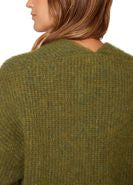 American Vintage East Gilet Cardigan in Kiwi Chine