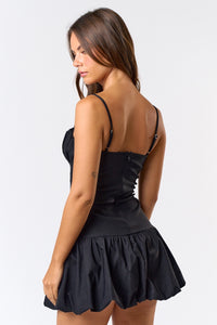 Mitylene Bubble Hem Strappy Mini Dress