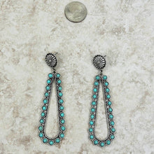 Turquoise Stone Teardrop Earring