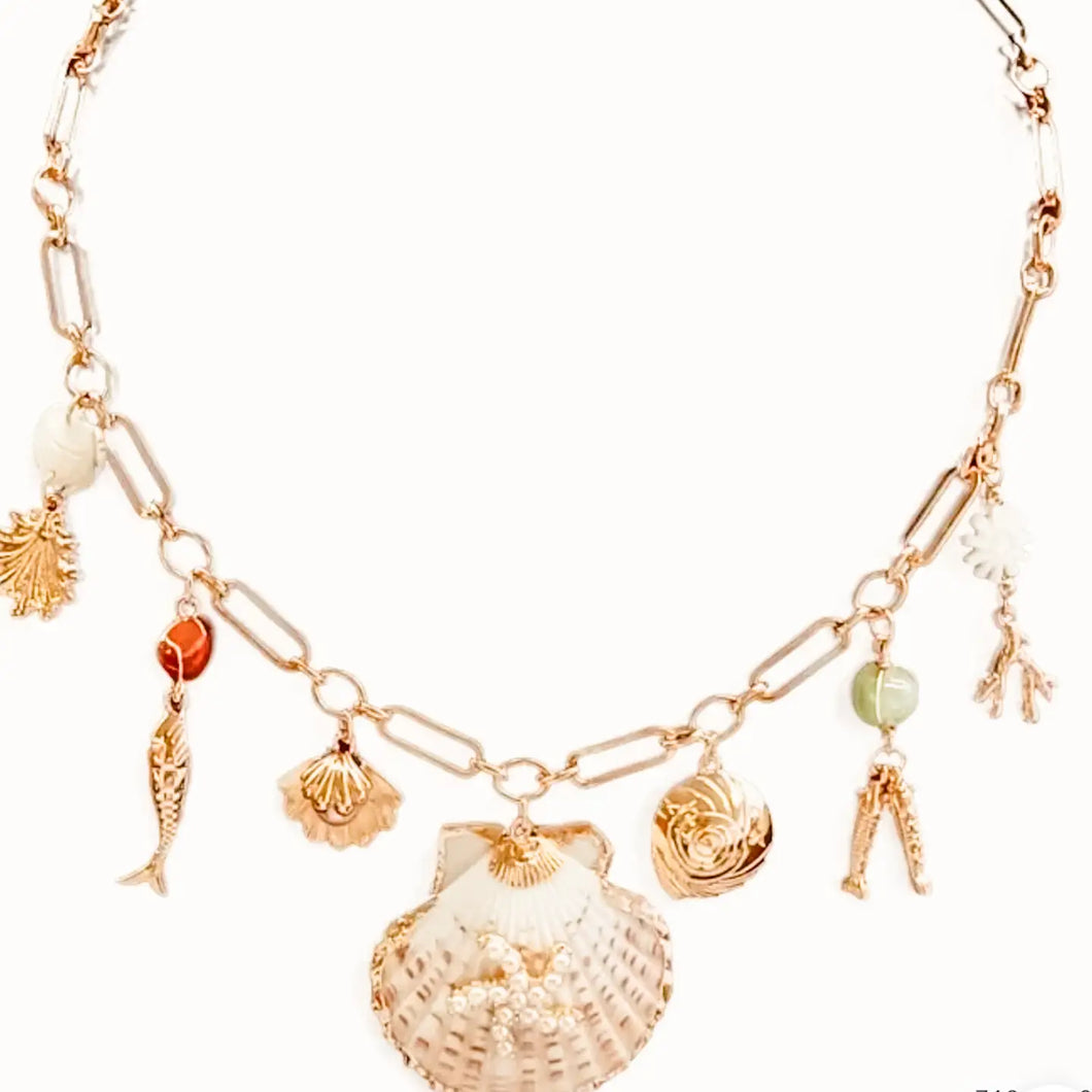 Mitylene By The Bay Shell Necklace
