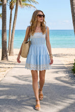 Eyelet Lace Mini Dress
