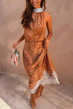 Lace Trim Printed Skirt Set