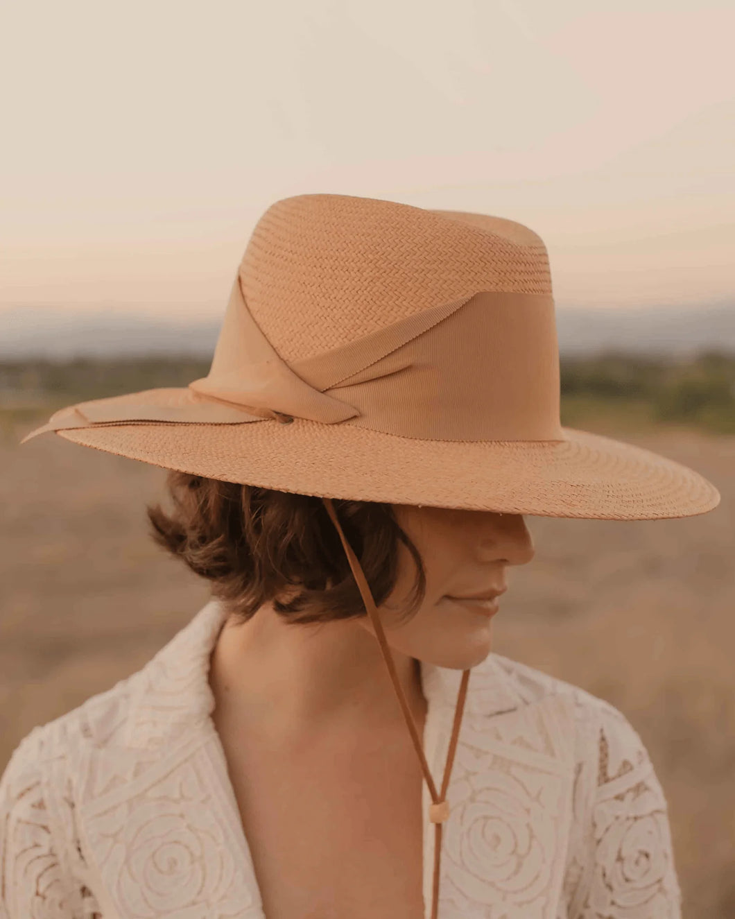 Freya Field Gardenia Hat in Tan/Camel