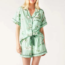 Katie Kime Holiday Toile Pajama Shorts Set