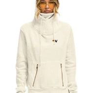 Aviator Nation Ninja Pullover Hoodie in Vintage White