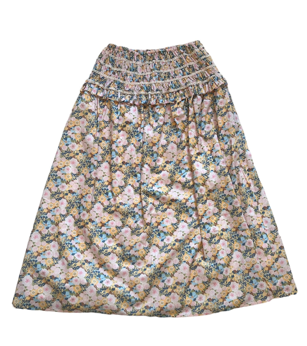 Andion Ingrid Skirt in Yellow Floral