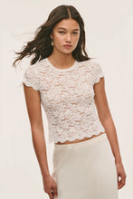 LoveShackFancy Lucas Tee Ivory