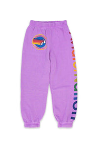 Aviator Nation Kids Sweatpants in Purple