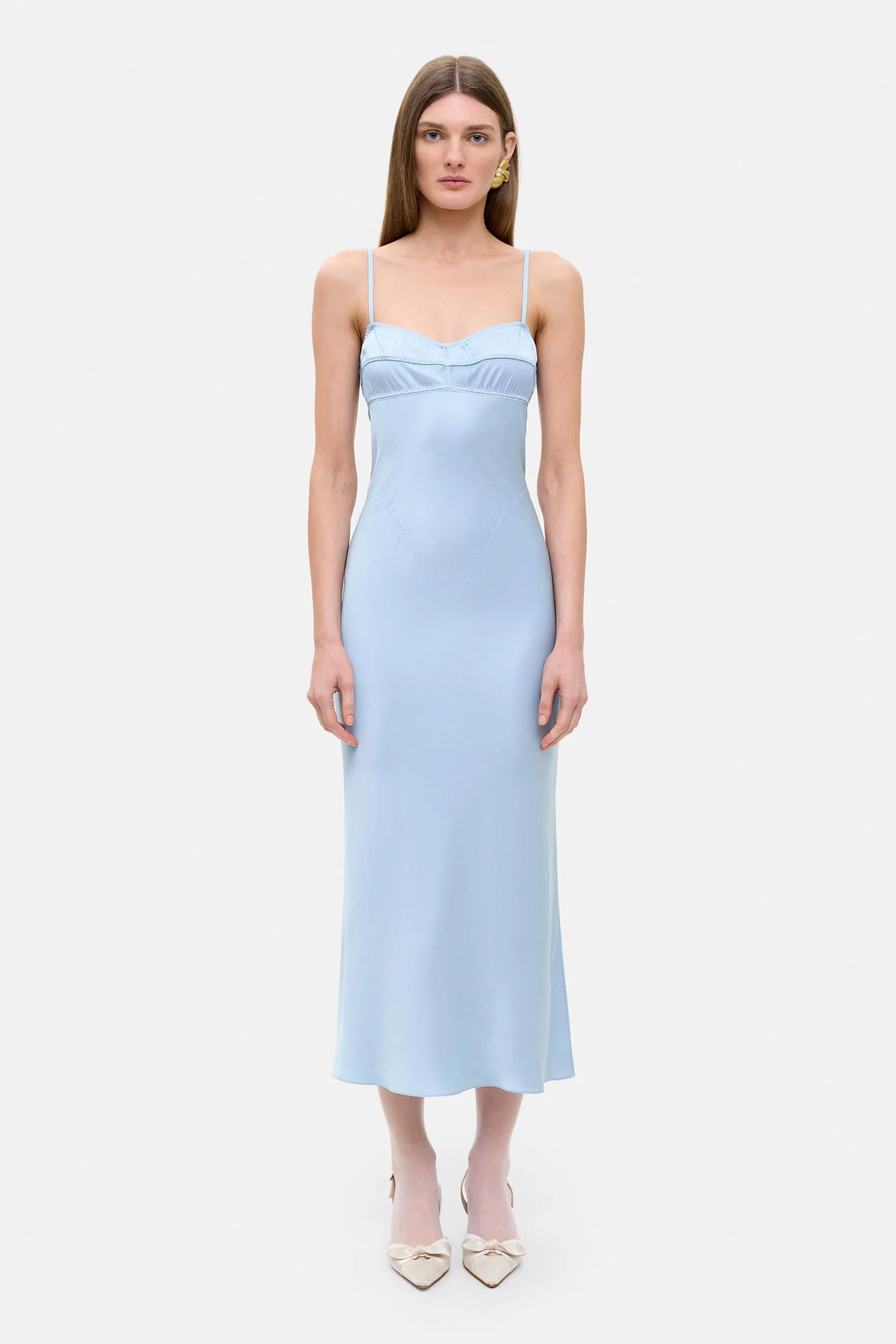 anna october waterlily midi dress Anna October Waterlily Midi Dress in Dark Blue