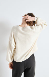 American Vintage Bobypark Sweatshirt in Ecru