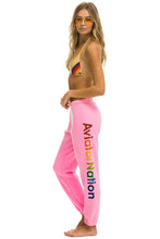 Aviator Nation Womens Sweatpants Neon Pink