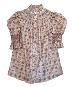 Andion Amelia Blouse in Pale Lilac Floral