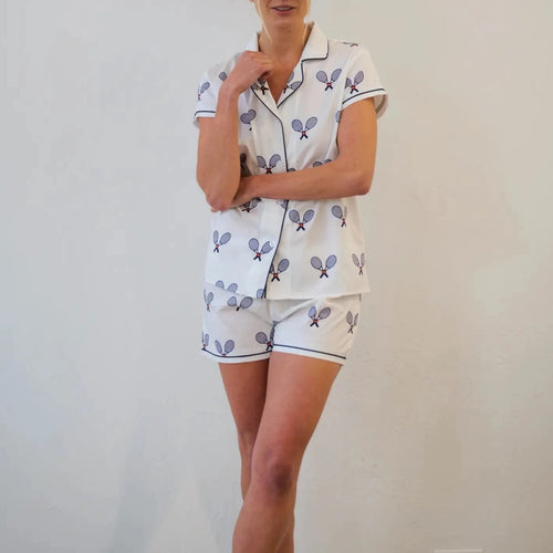 Mitylene Preppy Tennis Short Pajama Set