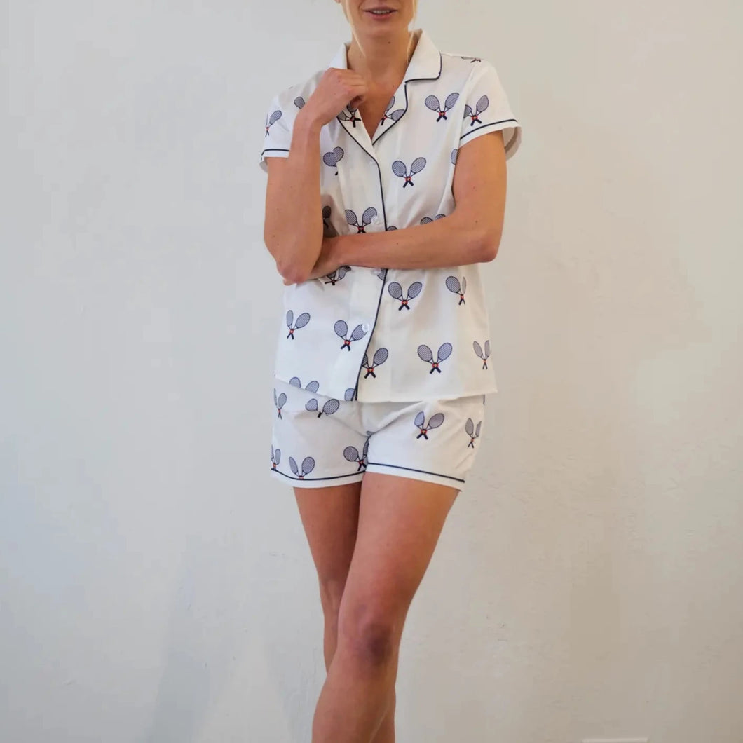 Mitylene Preppy Tennis Short Pajama Set