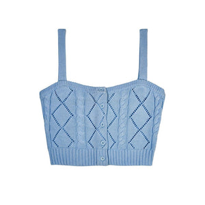 Katie J Claire Sweater Cami in Baby Blue