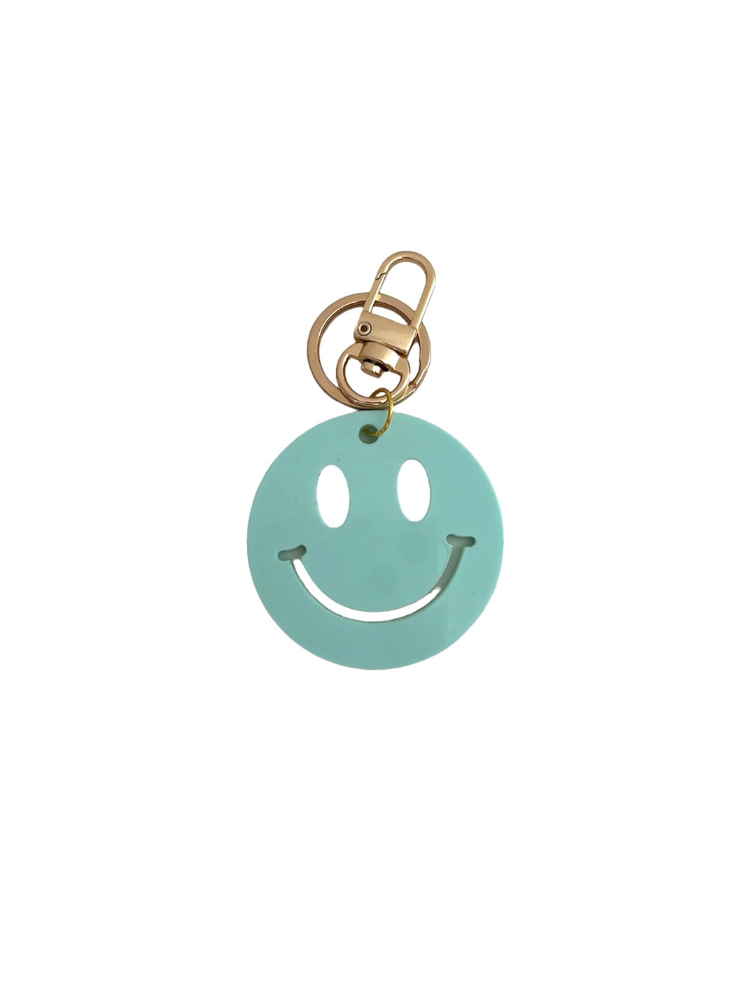 Mitylene Smiley Keychain in Mint