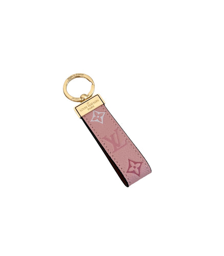 LV Mini Keychain in Blush Pink