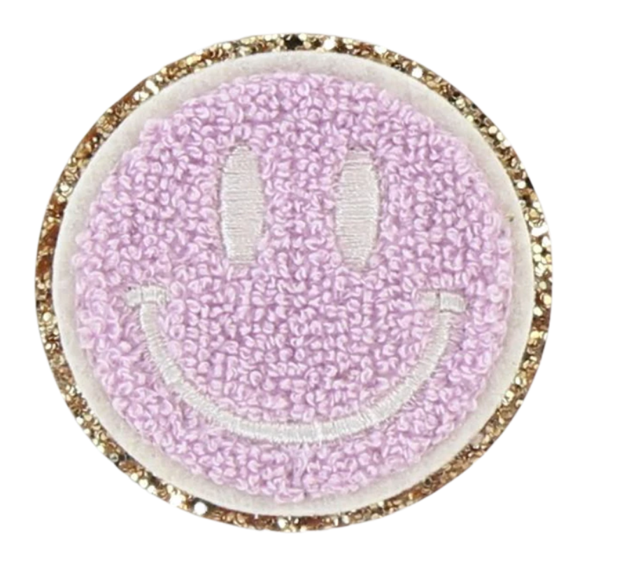 Stoney Clover Glitter Smiley Face in Lilac