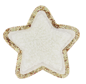 Stoney Clover Varsity Glitter Star Patch in Blanc