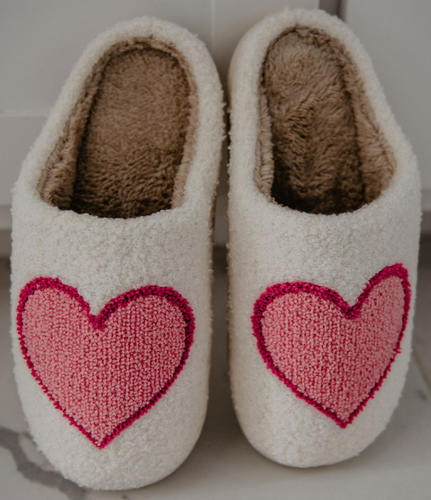 Mitylene Pink Heart Slippers