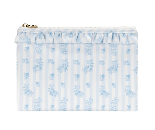 Stoney Clover High Tea Printed Ruffle Flat Pouch in Fine China