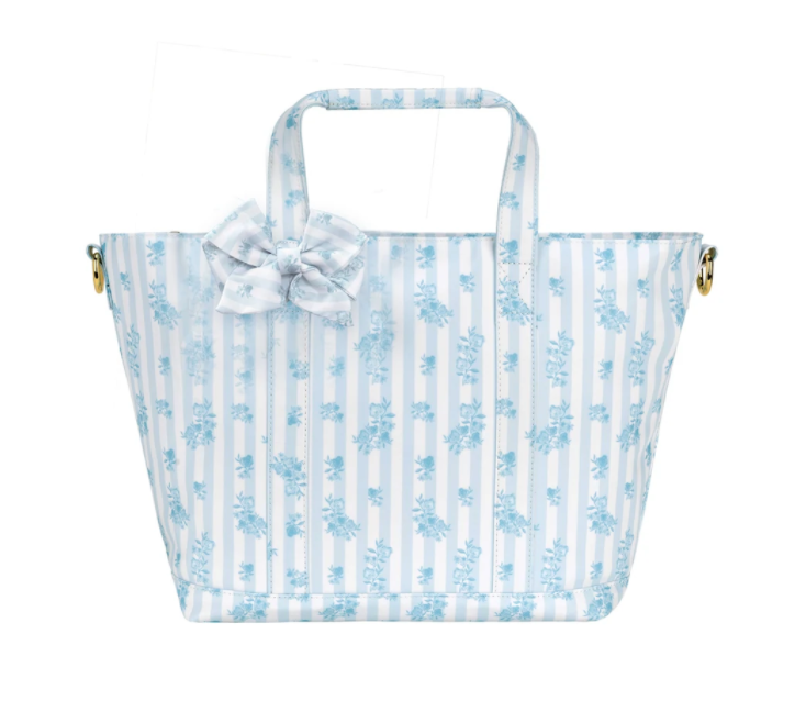 Stoney Clover High Tea Printed Ruffle Mini Tote with Bow in Fine China