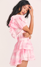 LoveShackFancy Natasha Dress in Island Pink Hand Dye