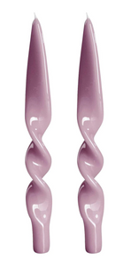 Pair of Lacquered Twist Candle Sticks