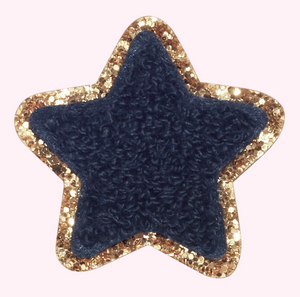 Stoney Clover Varsity Glitter Star Patch in Sapphire