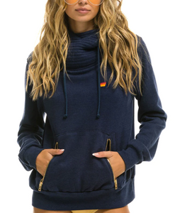 Aviator Nation Ninja Pullover Hoodie in Navy