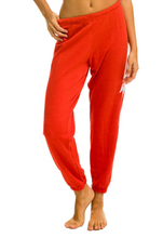 Aviator Nation Bolt Sweatpants in Red / White