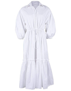 CaraCara Hutton Dress in White